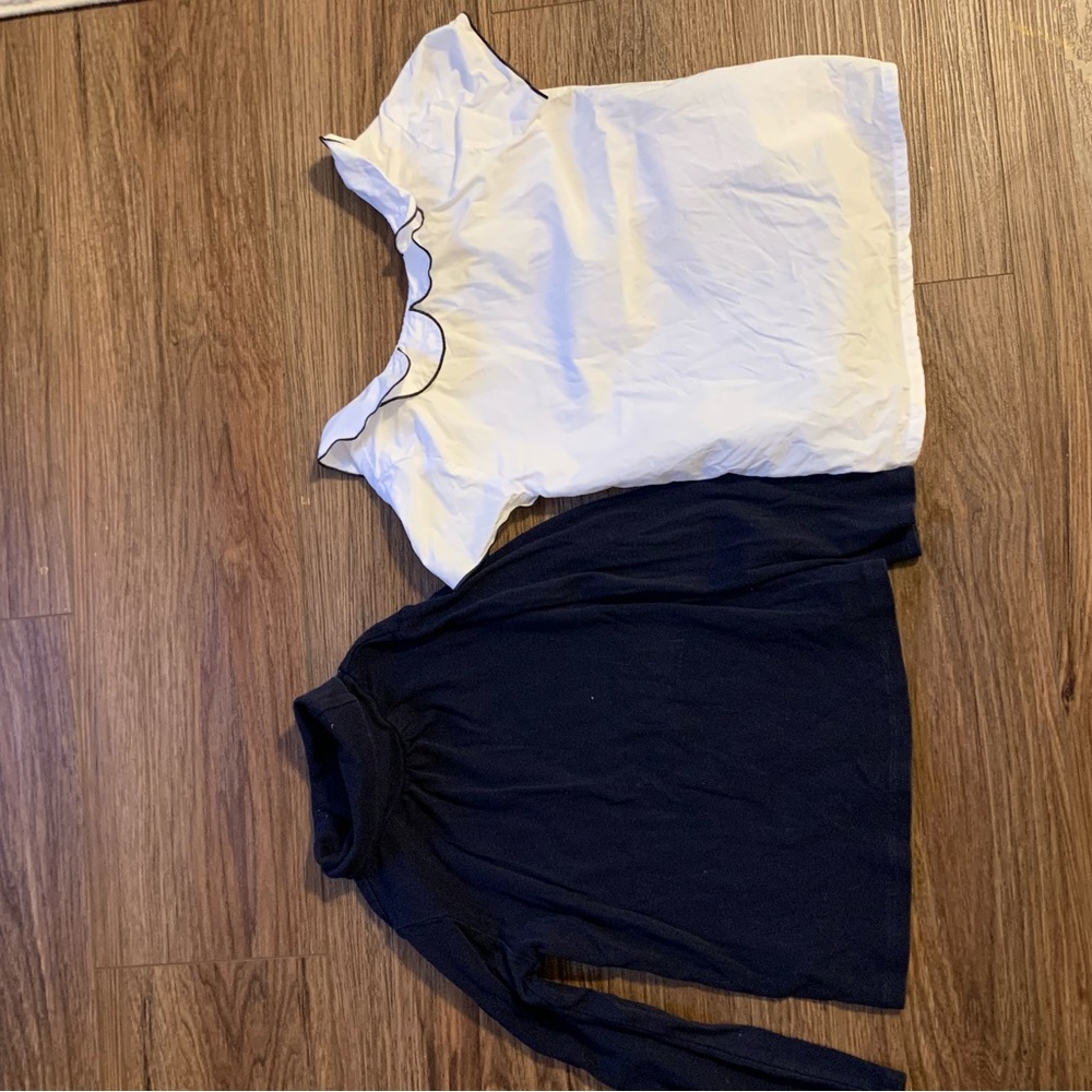 Jacadi Blouse and Oshkosh turtleneck size 6